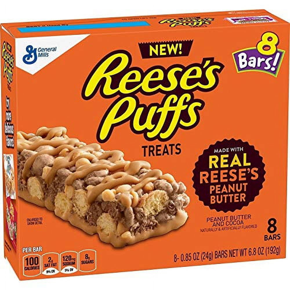 General Mills Breakfast Cereal YPF5 Bars 6.8oz (Reese's Puffs