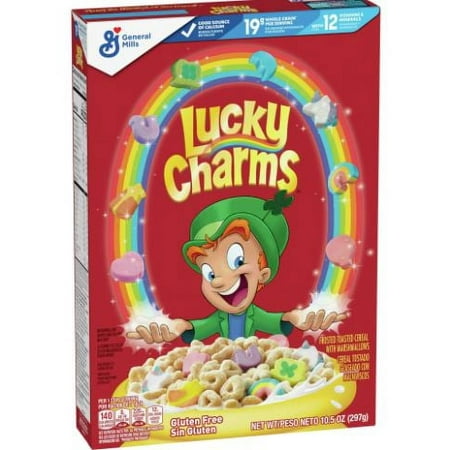 General Mills Cereal, Lucky Charms - Box, Count 1 - Cereals / Grab Varieties & Flavors