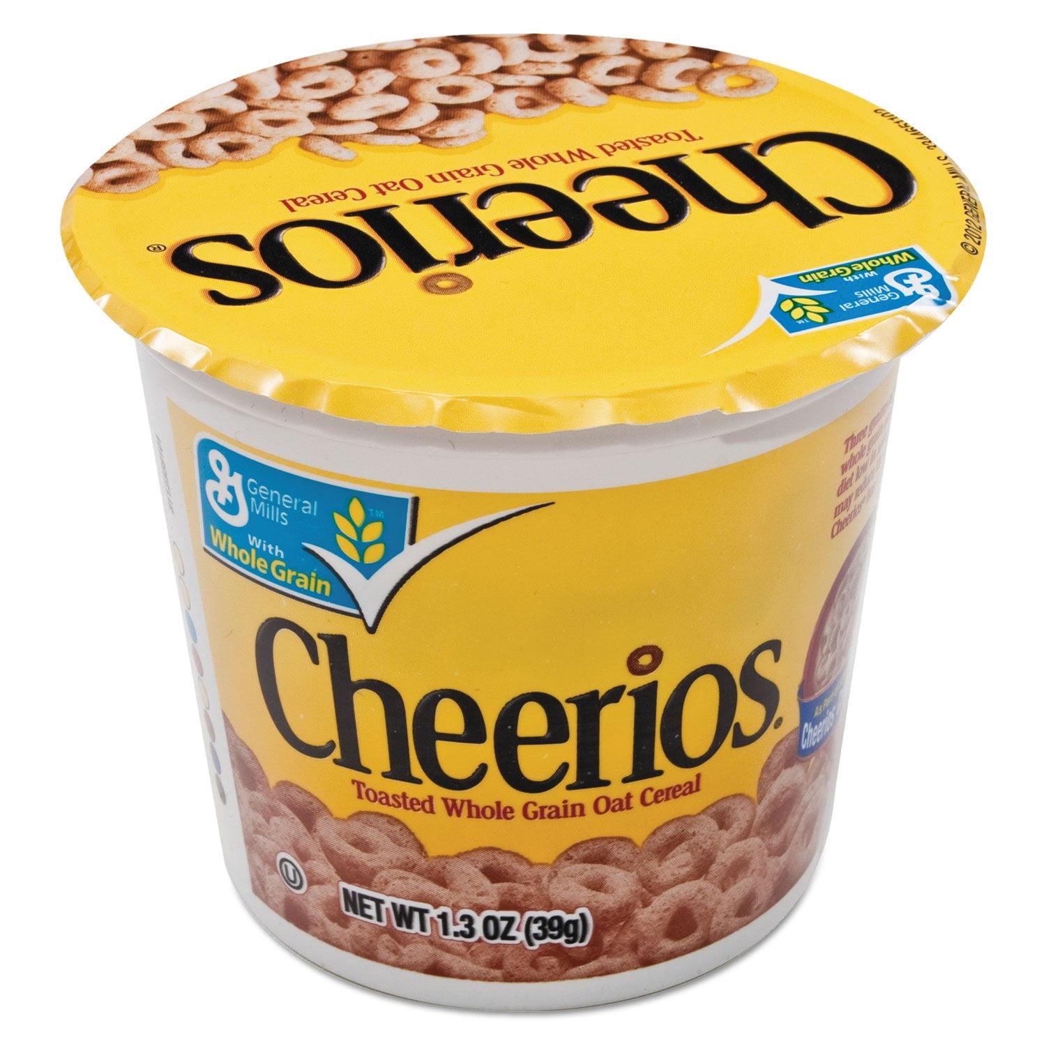 General Mills Cheerios Breakfast Cereal, Single-Serve 1.3 Oz Cup, 6/pack