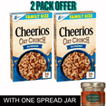 General Mills Cheerios Oat Crunch Almond Cereal, 2 Pack, Family Size ...