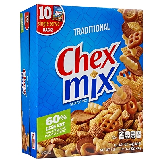 General Mills Chex Mix Traditional Snack Mix (Pack of 24)