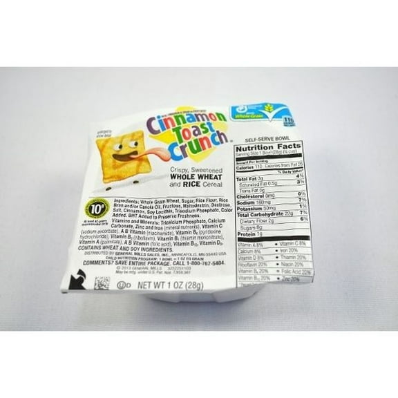 General Mills Cinnamon Toast Crunch Cereal, 1 Ounce -- 96 per Case.