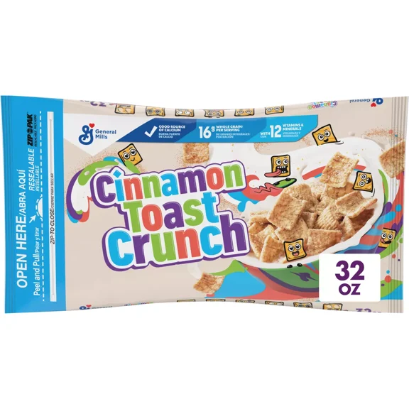 General Mills Cinnamon Toast Crunch Cereal Bag - 32 oz (Packaging May Vary)