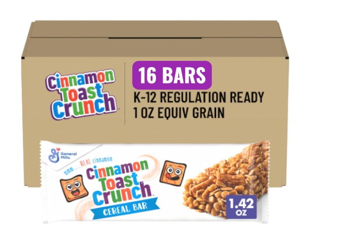 General Mills Cinnamon Toast Crunch Cereal Treat Snack Bars, Value Pack, 16 Count, 22.72 oz, Bundled By Shoppyway