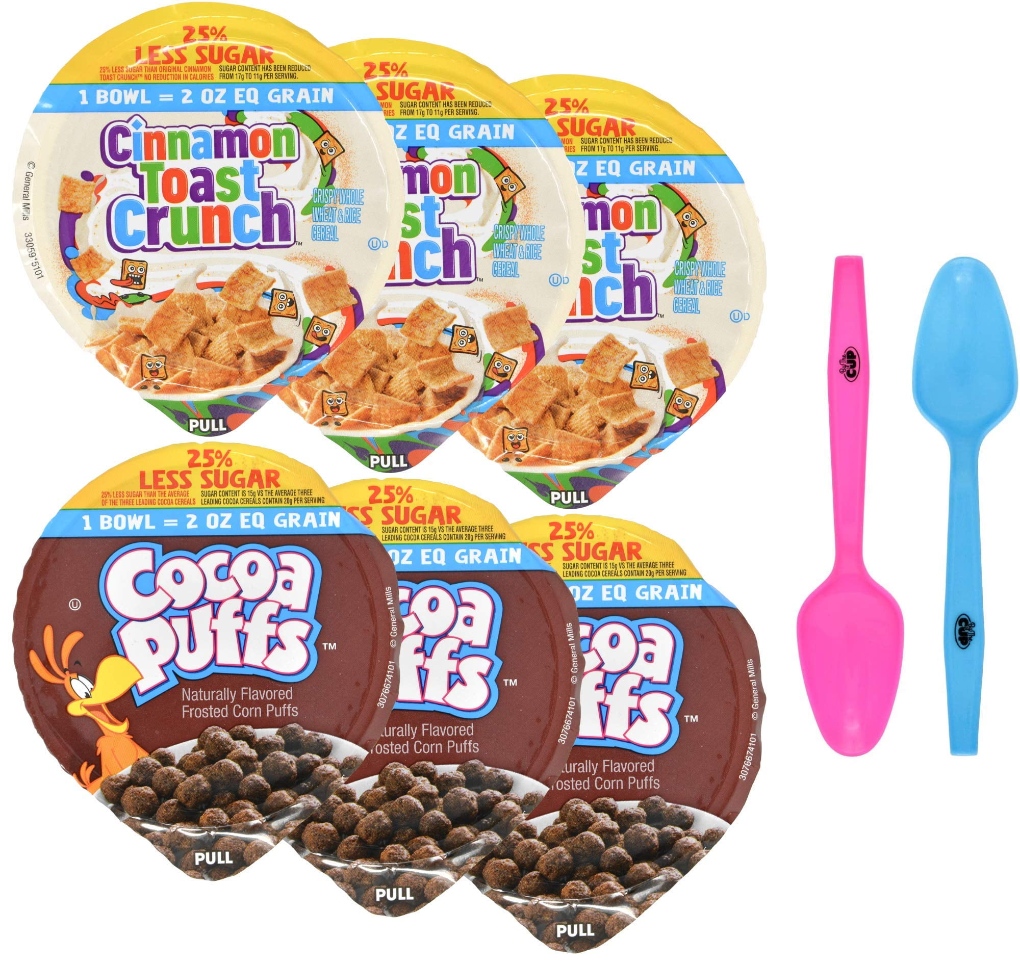 General Mills Cinnamon Toast MMF7 Crunch and Cocoa Puffs (Pack of 6