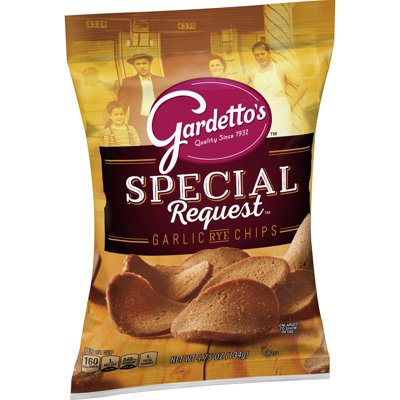 Gardetto's, Roasted Garlic Rye Chips, 4.75 oz. Bag