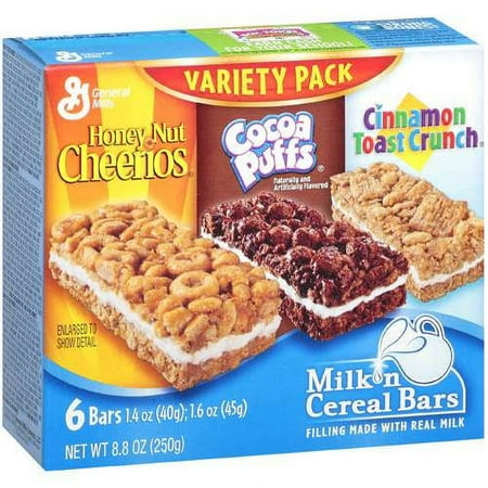 General Mills General Mills Milk N Cereal Bars, 6 ea