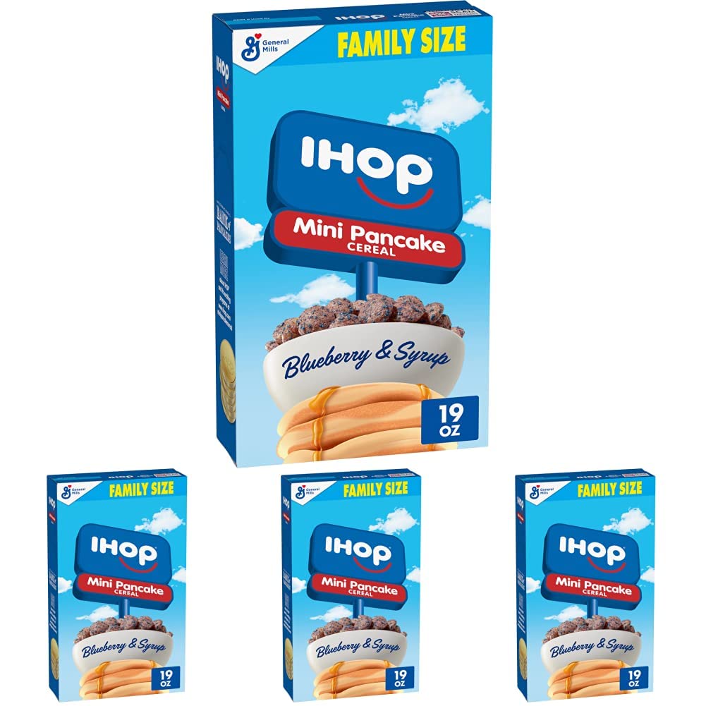 General Mills Ihop Blueberry And Syrup Mini Pancake Breakfast Cereal