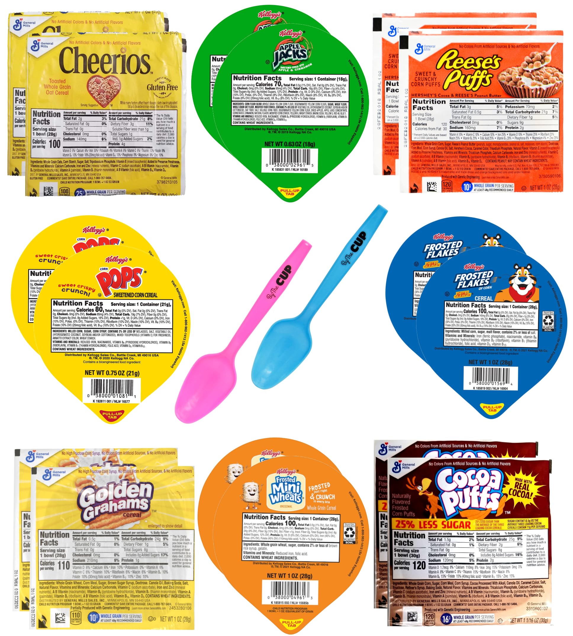 General Mills & Kellogg's MMF7 Cereal Bowl Variety Apple Jacks