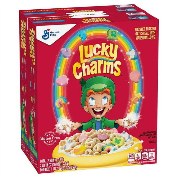 General Mills Lucky Charms, 23 oz, 2-count