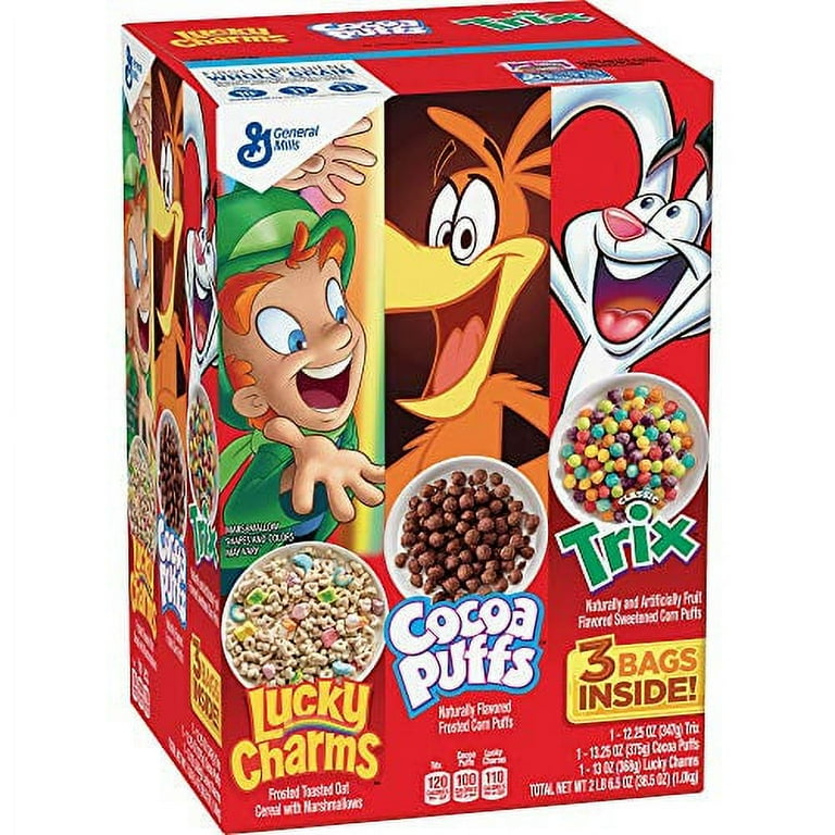 General Mills Lucky Charms, Cocoa Puffs and Trix Cereal Variety