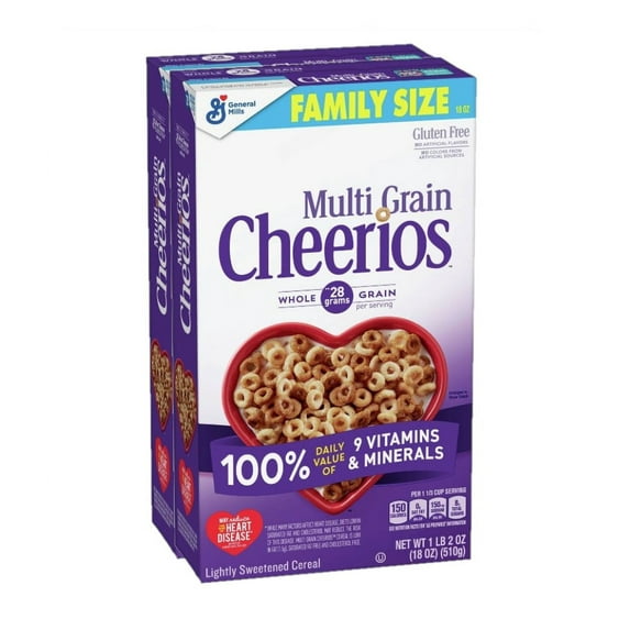 General Mills Multi-Grain Cheerios 18 oz, 2 Count
