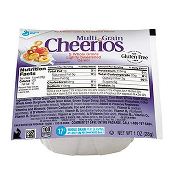 General Mills Multi Grain Cheerios Cereal 1 oz Cups - Pack of 48