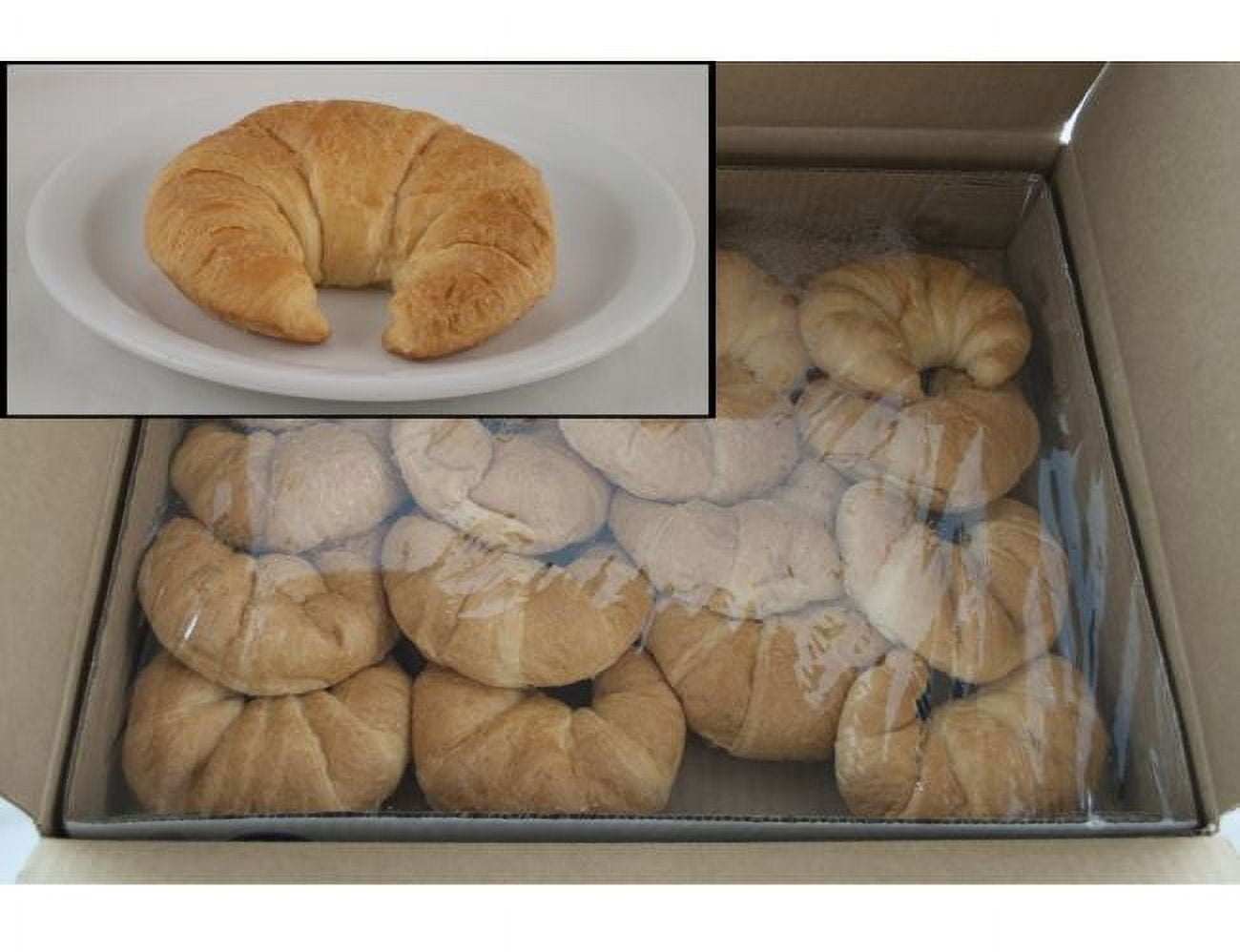General Mills Pillsbury Baked Butter Curved Unsliced Croissant, 2.5 Ounce - 64 per case.
