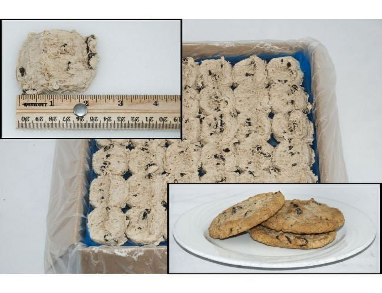 General Mills Pillsbury Best Doughboys Oatmeal Raisin Cookie Dough, 1.5 Ounce - 216 per case.