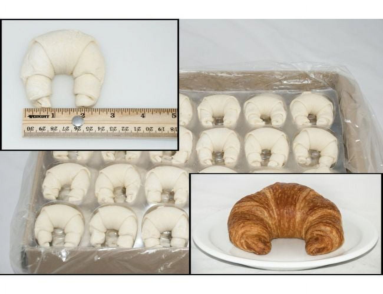 General Mills Pillsbury Butter Curved Croissant, 3.25 Ounce - 120 per case.