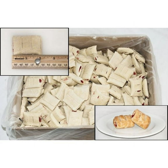 General Mills Pillsbury Strawberry-Sugared Puff Pastry Dough - Strudel Bites, 0.8 Ounce - 320 per case.