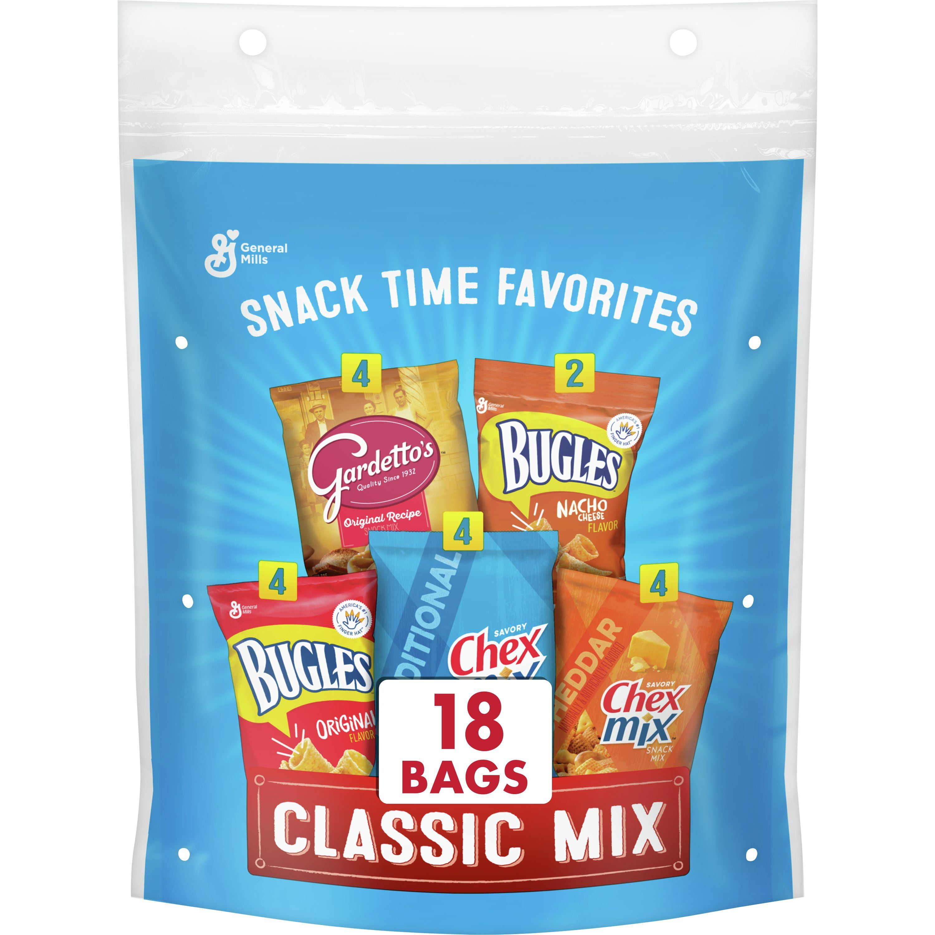 General Mills Cheesy Assorted Snack Time Favorites, Gardettos Mix