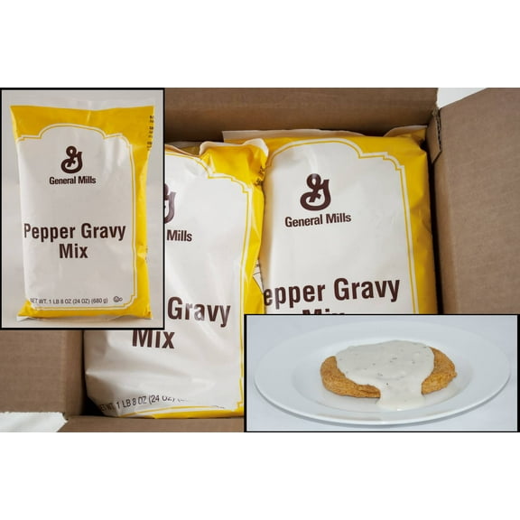 General Mills Value Pepper Biscuit Gravy 6 Case 1.5 Pound