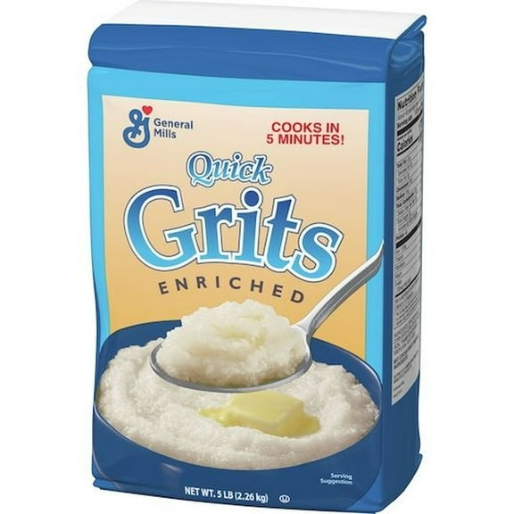 General Mills White Corn Quick Grits, 5 Pound -- 8 per Case.