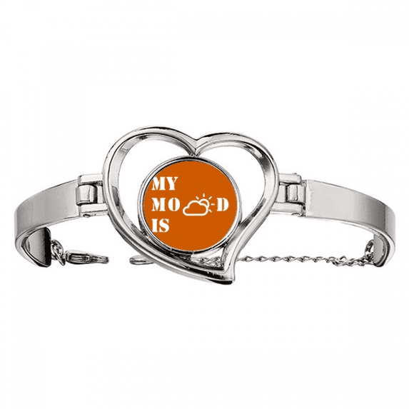 General Mood Cloud Weather Bracelet Heart Jewelry Wire Bangle