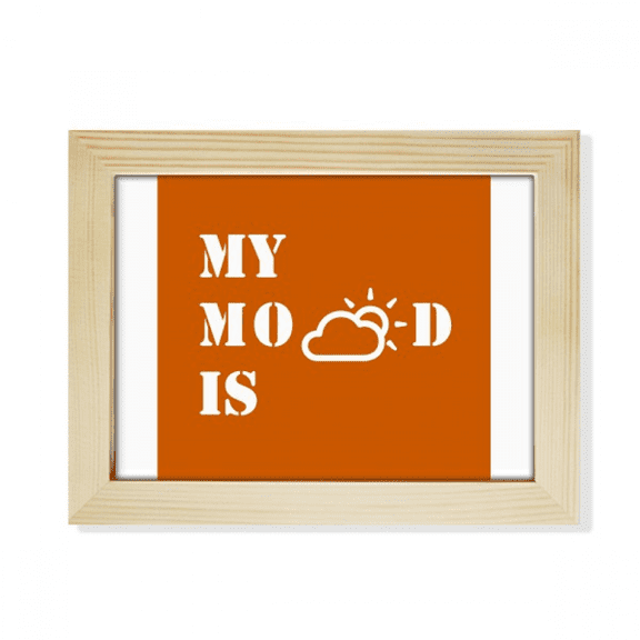 General Mood Cloud Weather Desktop Photo Frame Picture Art Decoration Painting 6x8 inch