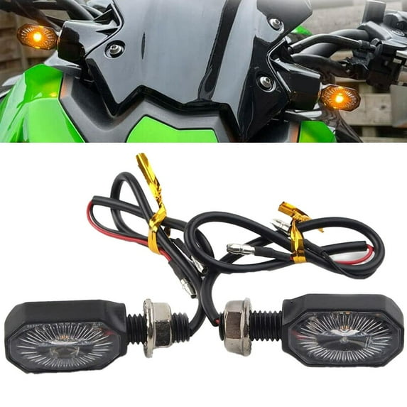 General Motorcycle LED Turn Signals Light Amber Rear Light Indicator
