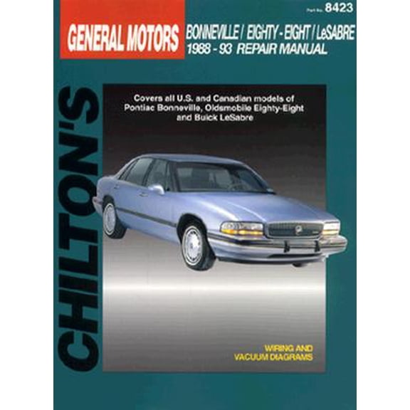 Pre-Owned General Motors: Bonneville/Eighty-Eight/Lesabre 1988-93 (Paperback)