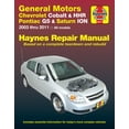 thumbnail image 1 of General Motors Chevrolet Cobalt (05-10) & HHR (06-11), Pontiac G5 (07-09), Pontiac Pursuit (05-06) & Saturn ION (03-07) Haynes Repair Manual ^, 1 of 3