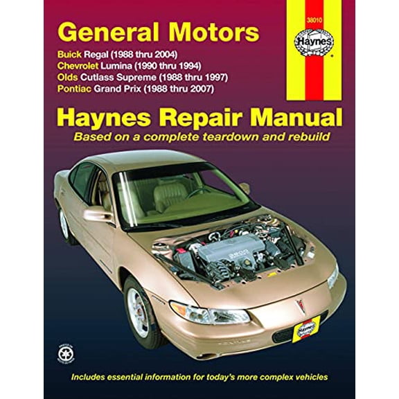 Pre-Owned General Motors Buick Regal, Chevrolet Lumina, Olds Cutlass Supreme, Pontiac Grand Prix, 1988-2007 (Paperback) 1563927268 9781563927263