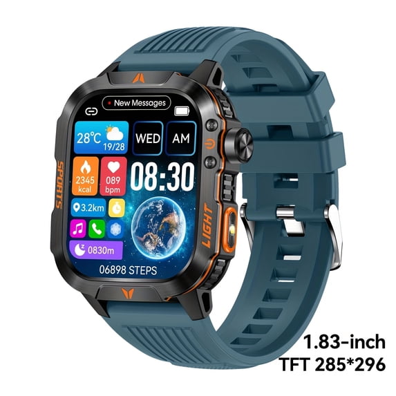 General New Smart Watch (Answer/Call) Outdoor Sports Watch LED Altimeter Barometer 100+ Sports Modes 600mAh Battery Multimedia Message Viewing Weather Pedometer Fitness Tracker For Android Phone Gift