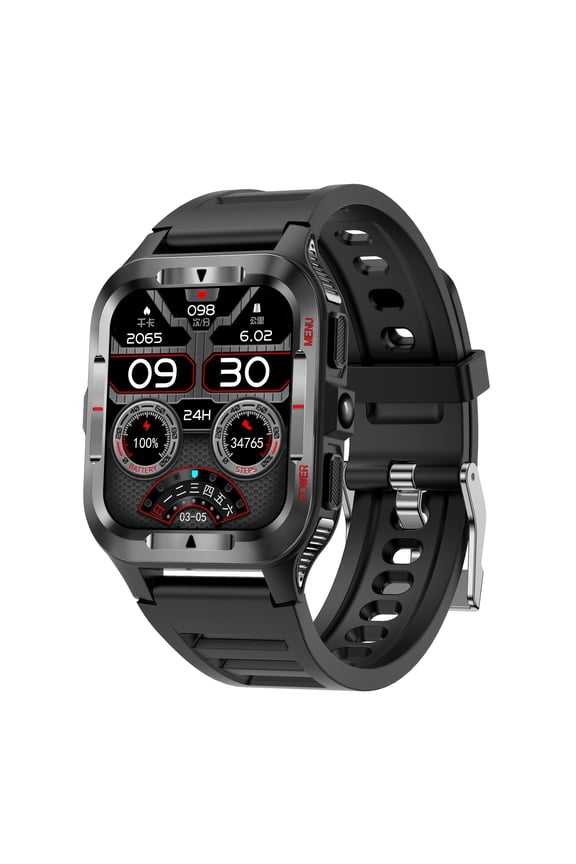 Smart Watch with Call Function, 100+ Sports Modes, Altimeter Barometer, 600mAh Battery, Fitness Tracker for Android