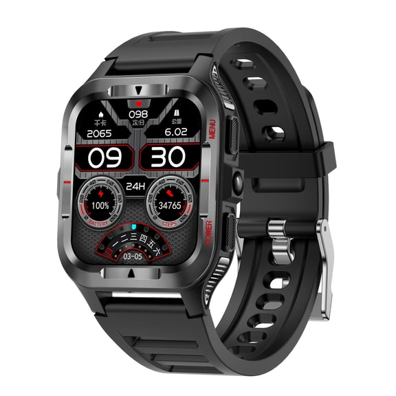 Smart Watch with Call Function, 100+ Sports Modes, Altimeter Barometer, 600mAh Battery, Fitness Tracker for Android