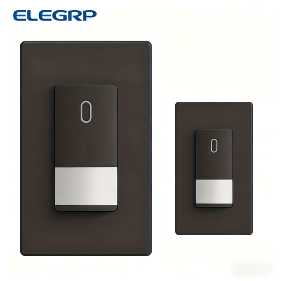 General Occupancy Motion Sensor Light Switch, PIR Infrared Motion Activated Wall Switch, No Neutral Wire, Single Pole for CFL/LED/Incandescent Bulb, Wall Plate Included, (4 Pack, Matte Black)