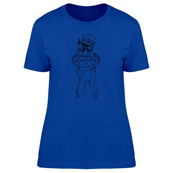 General Of Love Sailor Cat T-Shirt Women -Image by Shutterstock, Female Small
