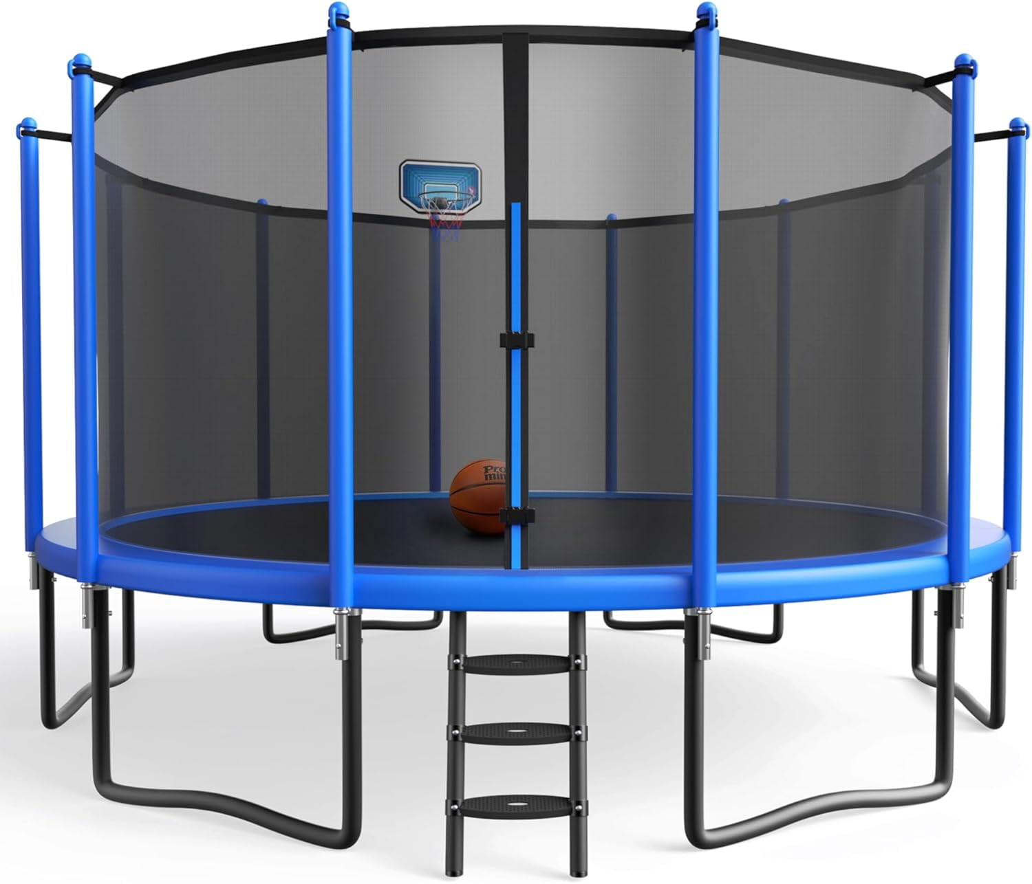 General Outdoor Backyard Bouncer with Basketball Hoop, Heavy Duty ...