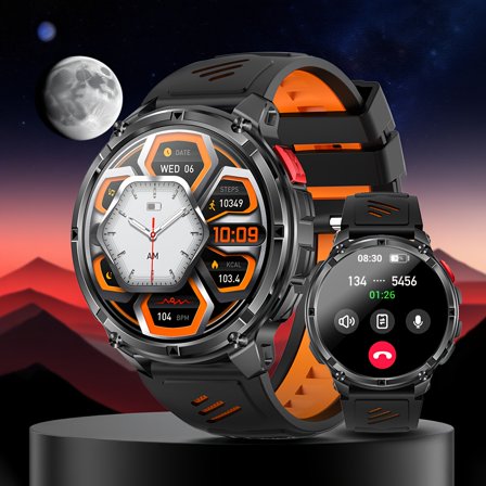 General Outdoor Smart for Men & Women with 1.7” HD Screen, 20-Day Battery Life/60-Day Standby,,, /Fitness Tracker, Compass, SOS, Flashlight, Compatible with / Smartphones