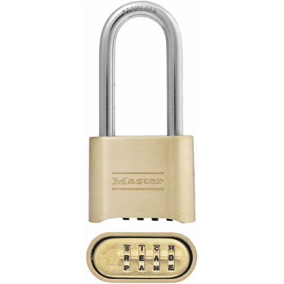 General Padlock, Set Your Own Word Combination Lock, 2 in. Wide, 175DLHWD