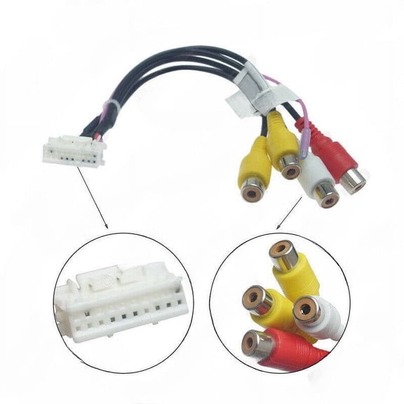 General Palm News Android Navigation 20 Pin 4G Card SIM Card Slot Audio Video RCA Output Cable Adapter Microphone