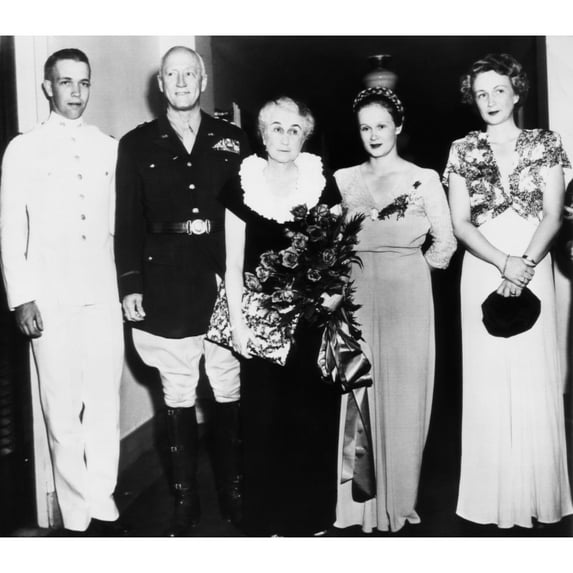 General Patton Reunited With His Family George S. Patton Iii History (24 x 18)