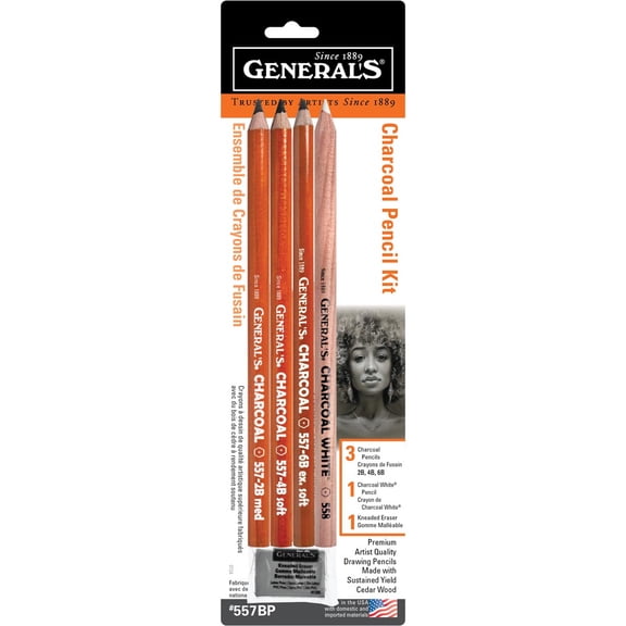 General Pencil Charcoal Pencil Kit