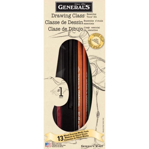 General's Essentials Drawing Kit: 13 pieces