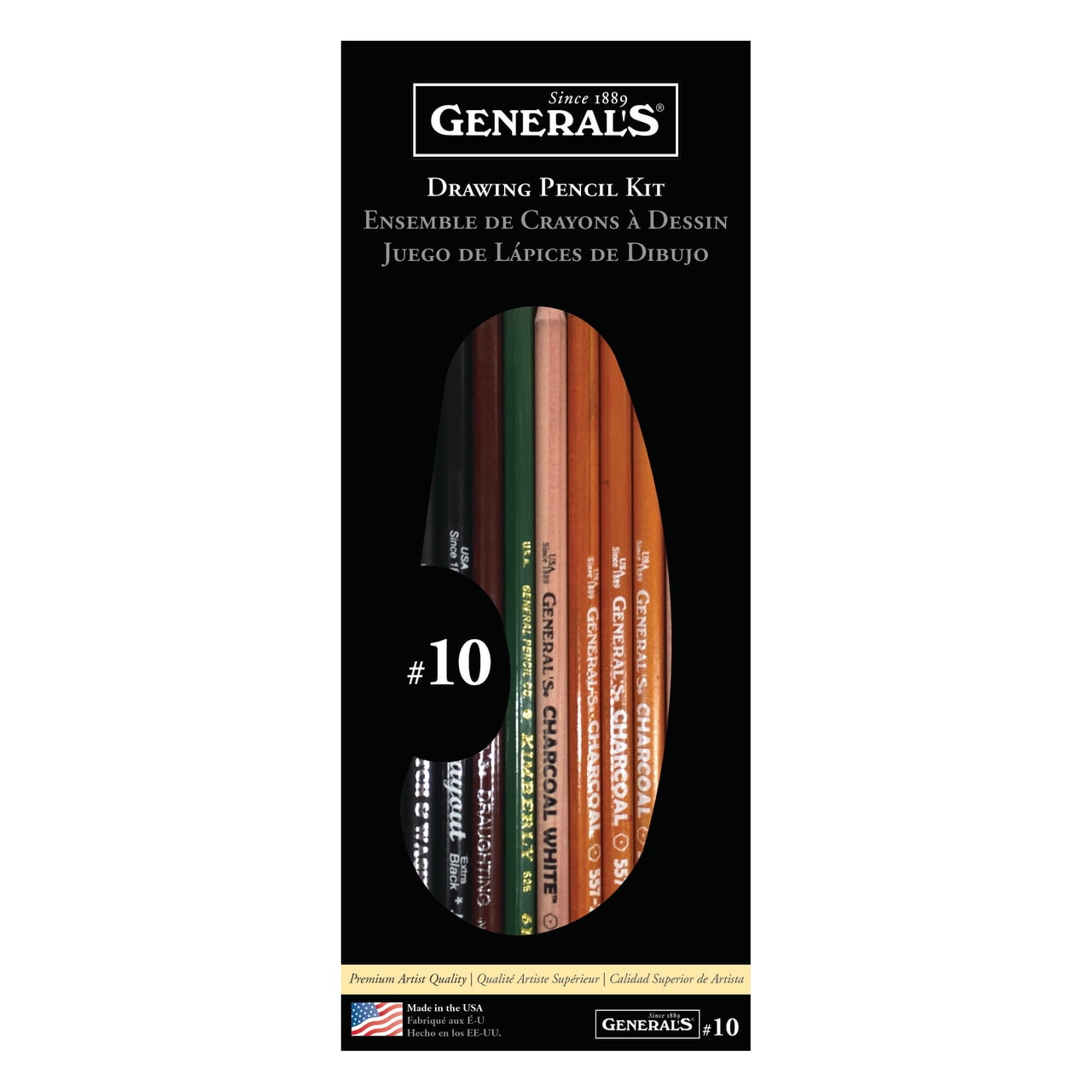 Jerry's Artarama Jumbo Jet Charcoal Pencil, 5.5mm Lead - Durable, Oversized  Pencil for Sketching, Outlines & Technical Drawing, Perfect for
