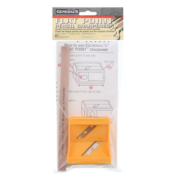 General Pencil Flat Pencil Sharpener & Sketch Pencil