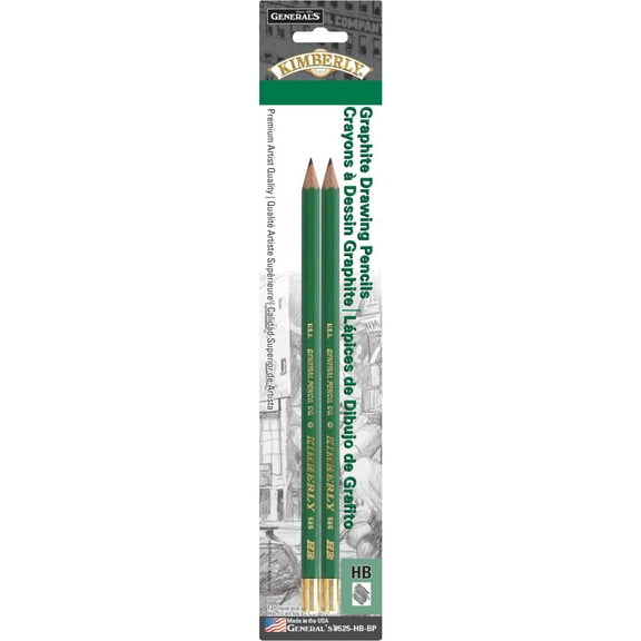 General Pencil Kimberly Drawing Pencil Set, 2-Pencils, HB