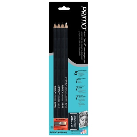 General Pencil Primo Euro Blend Charcoal Pencil Kit