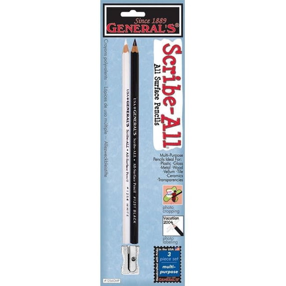 General Pencil Scribe-All Pencils & Sharpener Set, 2 Pieces