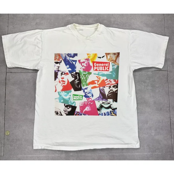 General Public Band Hand To Mouth Cotton T Shirt All sizes S-5XL