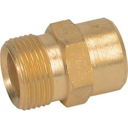NorthStar Deep Cavity Pressure Washer Adapter, M22 x 1/4in. NPT-F, 5000 PSI, Brass