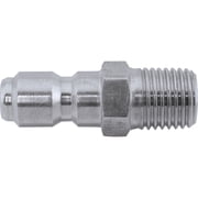 General Pump Pressure Washer Stainless Steel Quick Couple Nipple, 3/8in. Male Inlet, 5000 PSI, Model# ND10079P